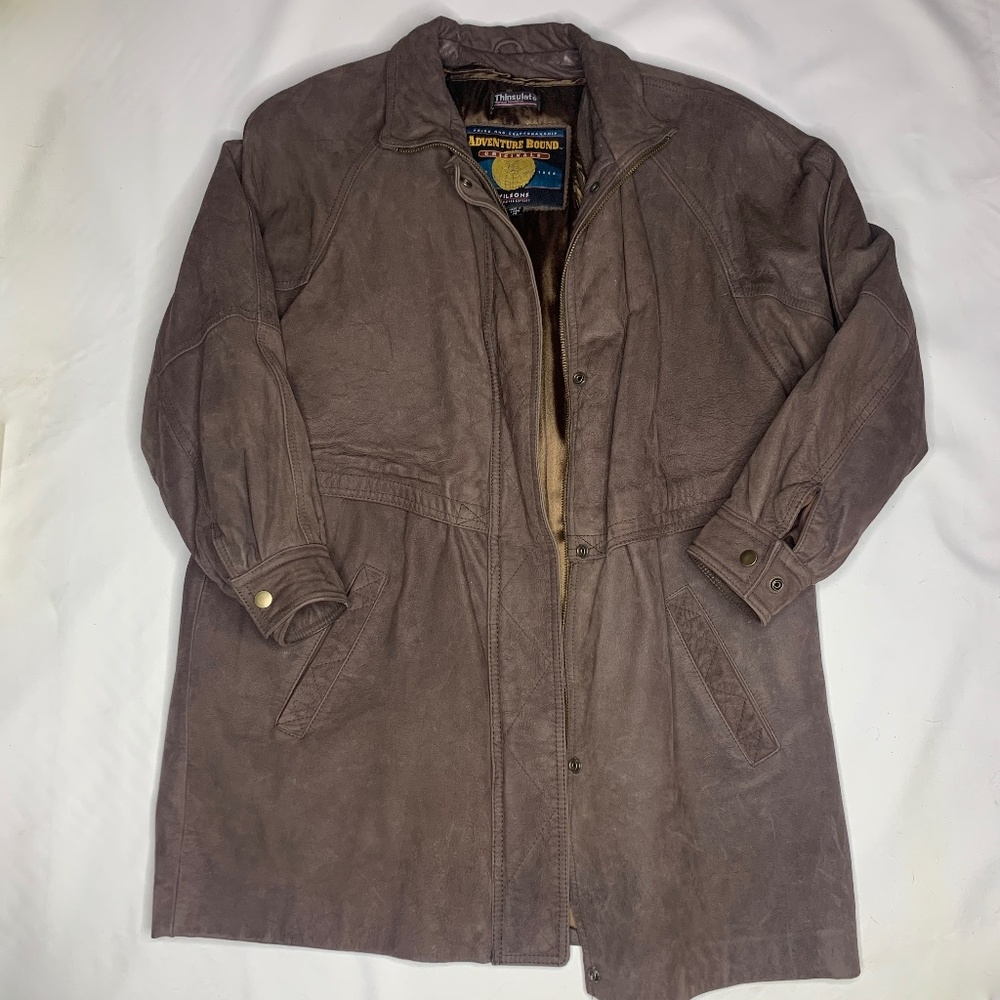 Vintage Wilson Leather Jacket, Removable lining, Thinsulate, Adventure Bound,